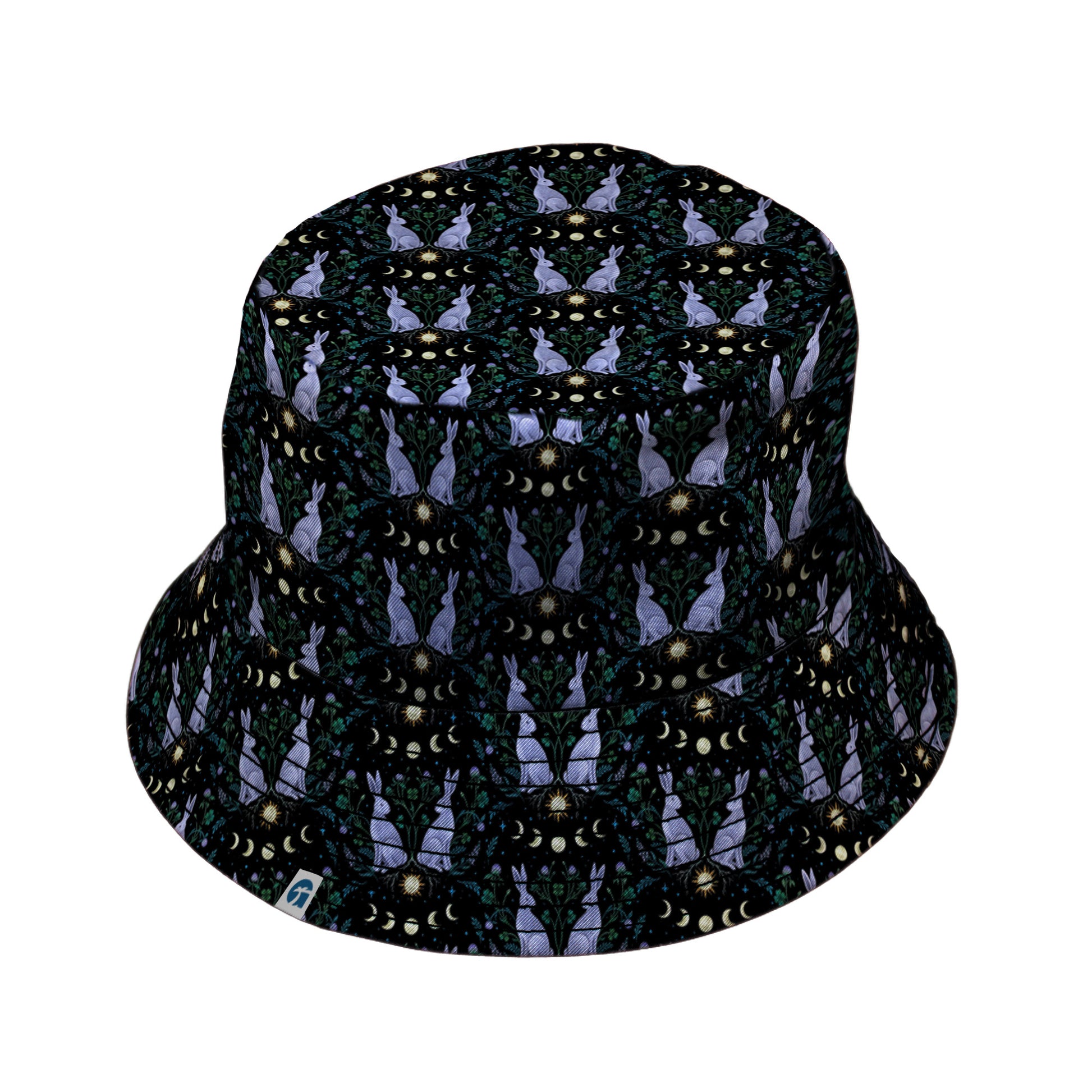 Year of the Rabbit Bucket Hat Black Stitching