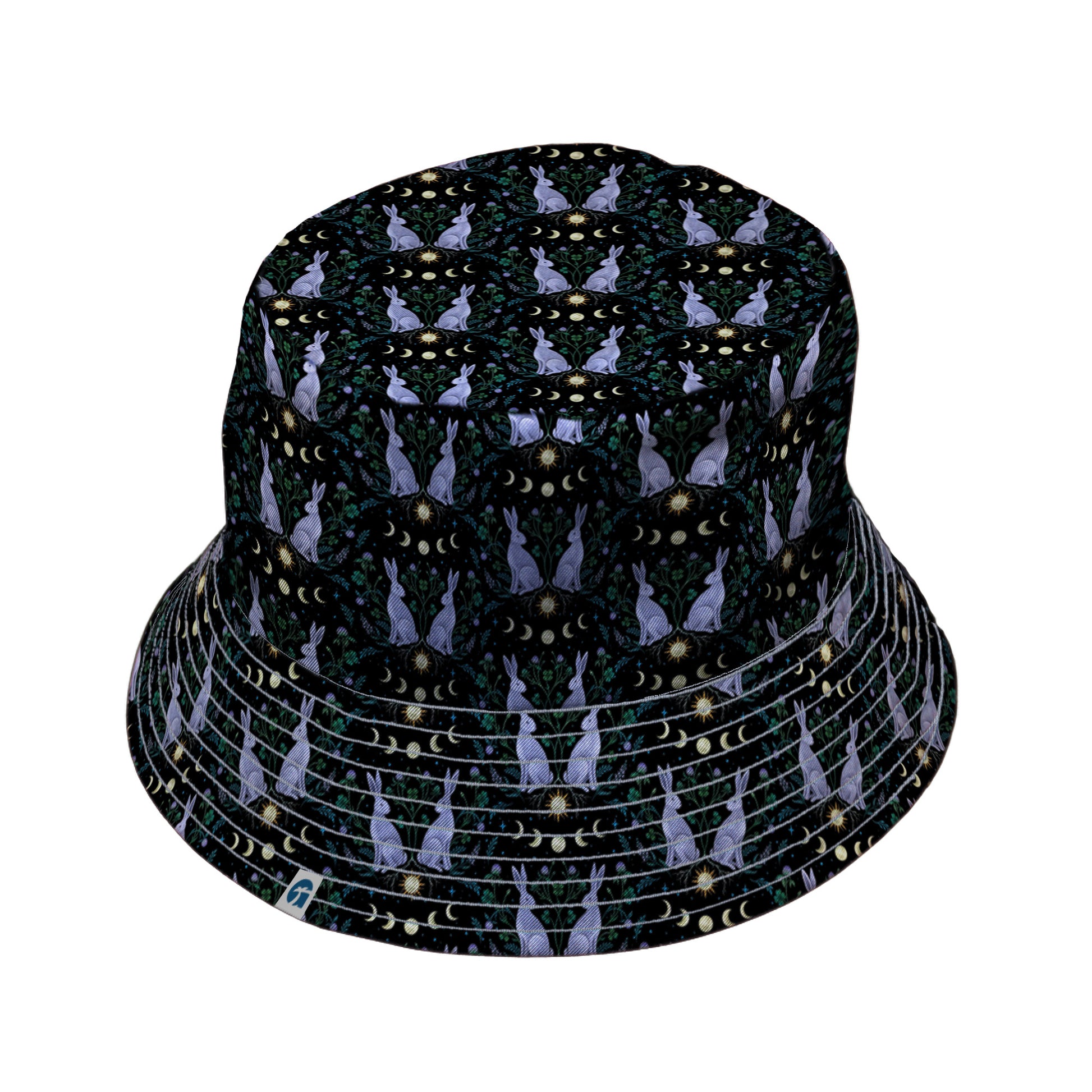 Year of the Rabbit Bucket Hat Gray Stitching
