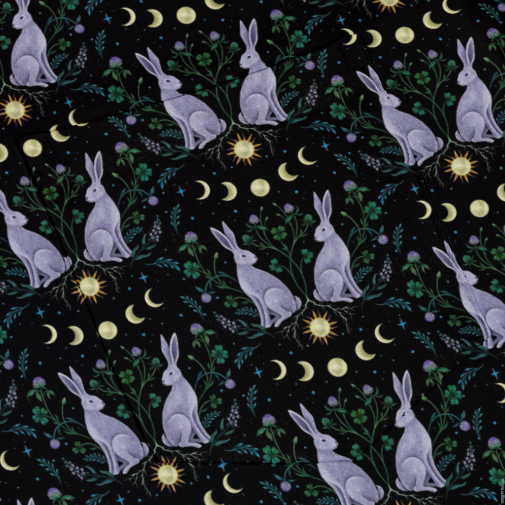 Year of the Rabbit Button Up Shirt Pocket