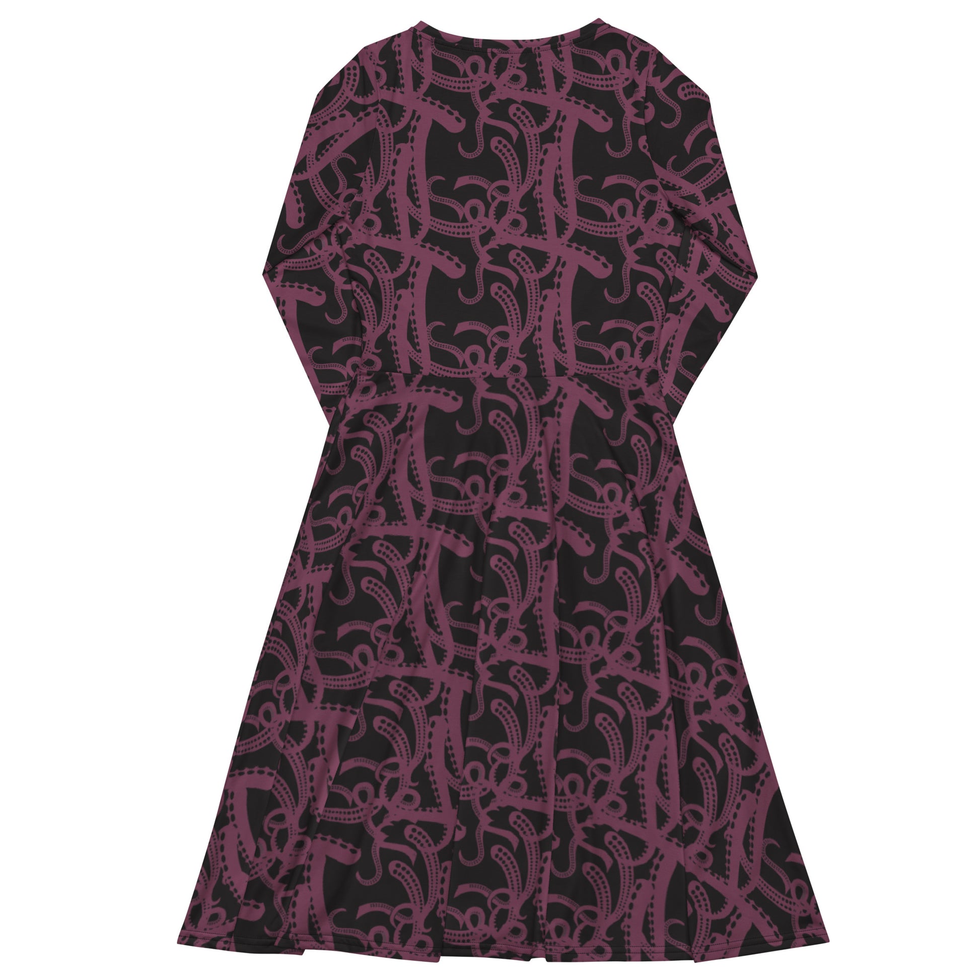 Tentacles of Cthulhu Long Sleeve Midi Dress 8