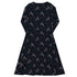 Episodic Owl Floral Long Sleeve Midi Dress 8