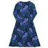 Episodic Violet Purple Night Long Sleeve Midi Dress 8