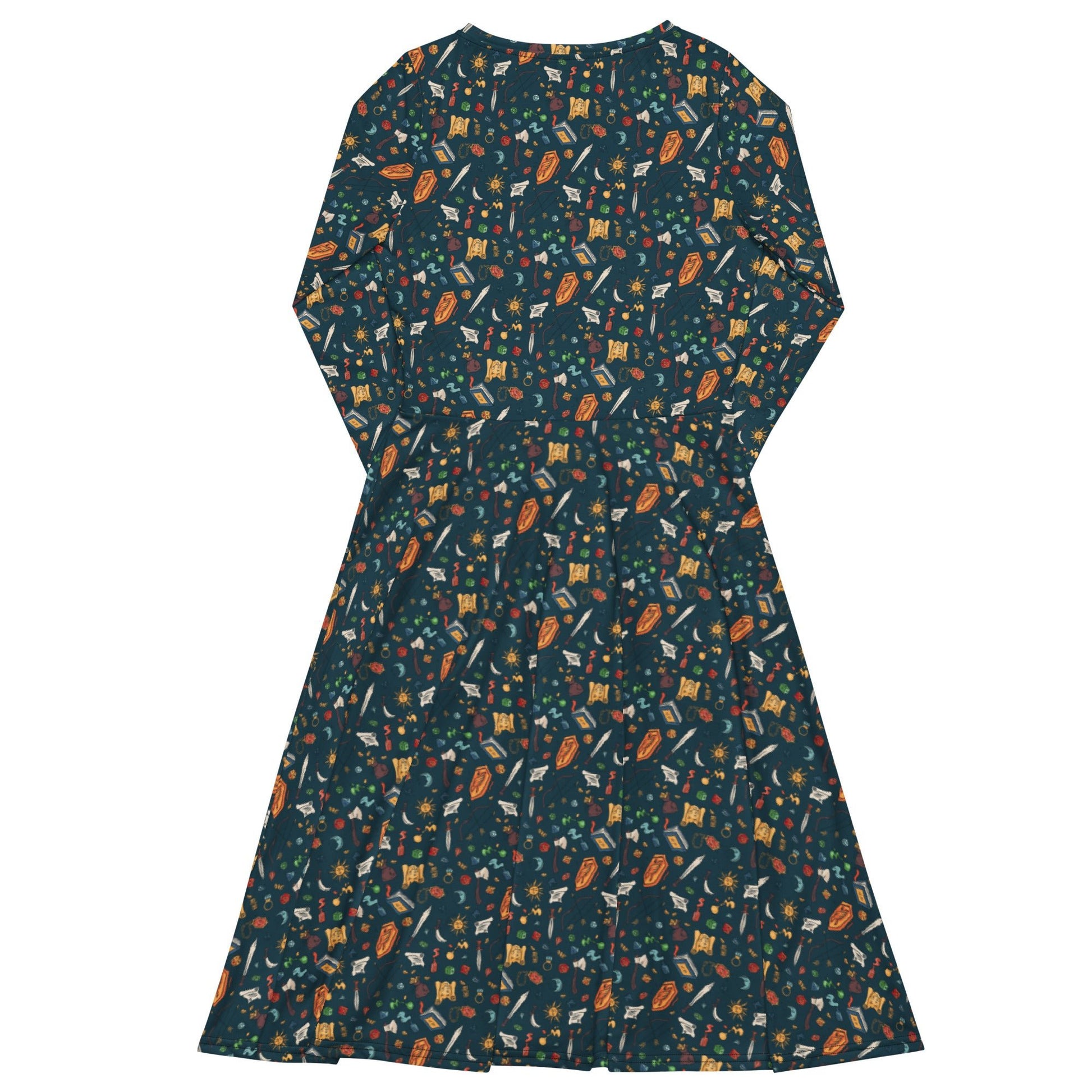 Dnd Adventure Long Sleeve Midi Dress 8