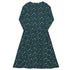 Dnd RPG Dice Blue Long Sleeve Midi Dress 8
