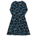 Purrrfect Library Long Sleeve Midi Dress 8