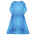 Blue Computer Circuit Board Long Sleeve Midi Dress 8