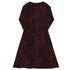 Red Dragon Scales Dnd Long Sleeve Midi Dress 8