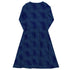 Space RPG Dice Blue Dnd Long Sleeve Midi Dress 8