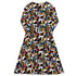 Mondrian Cat Library Long Sleeve Midi Dress 8