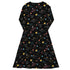 A Starry Galaxy Outer Space Long Sleeve Midi Dress 8