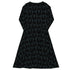Floppy Disk Long Sleeve Midi Dress 8
