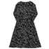 Periodic Table BW Long Sleeve Midi Dress 8