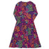 Science Marine Biology Rainbow Coral Long Sleeve Midi Dress 8
