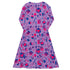 Pink Blue and Bisexual Colors Tabletop RPG Items Dnd Long Sleeve Midi Dress 8