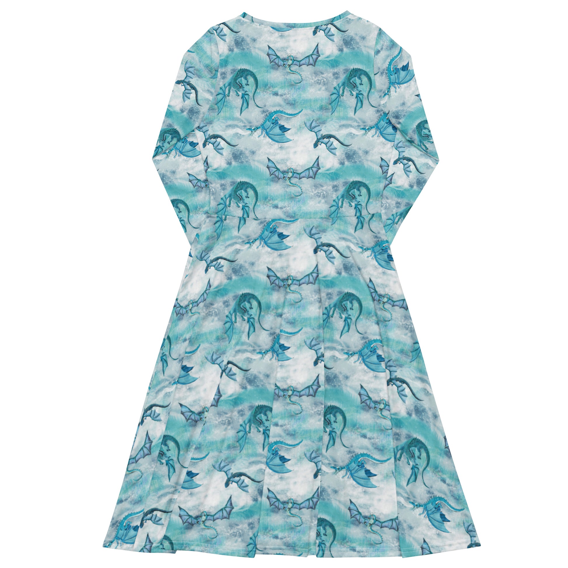 Frost Dragons Long Sleeve Midi Dress 8