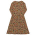 Fall Squirrel Long Sleeve Midi Dress 8