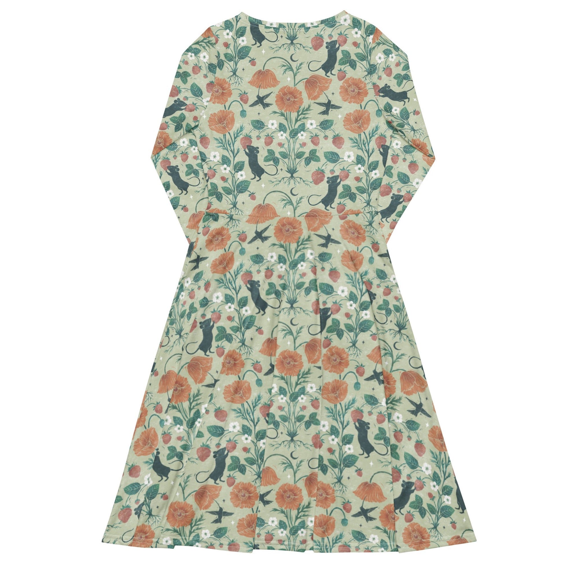 Spring Garden Long Sleeve Midi Dress 8