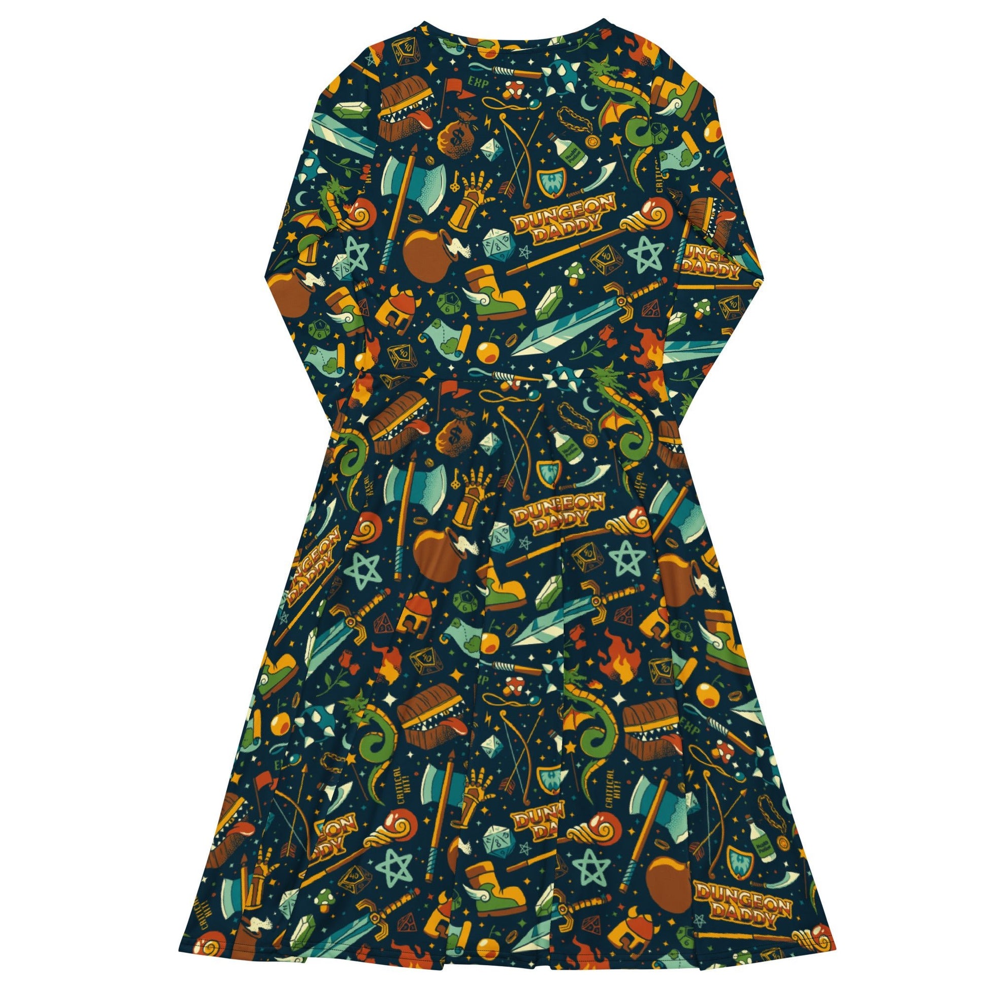 Dungeon Daddy Long Sleeve Midi Dress 8