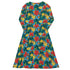 Tropical Fruit Dice Dnd Long Sleeve Midi Dress 8