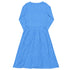 Geometry Blue Math Long Sleeve Midi Dress 8