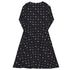 Anime Sushi Rolls Dark Long Sleeve Midi Dress 8
