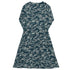 Military Fighter Jet Navy Camo Blue Long Sleeve Midi Dress 8