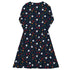 Pawn Party Blue Board Game Long Sleeve Midi Dress 8