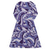 Dnd Dice Swirls Purple Long Sleeve Midi Dress 8