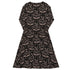 Episodic Thistle Home Black White Long Sleeve Midi Dress 8