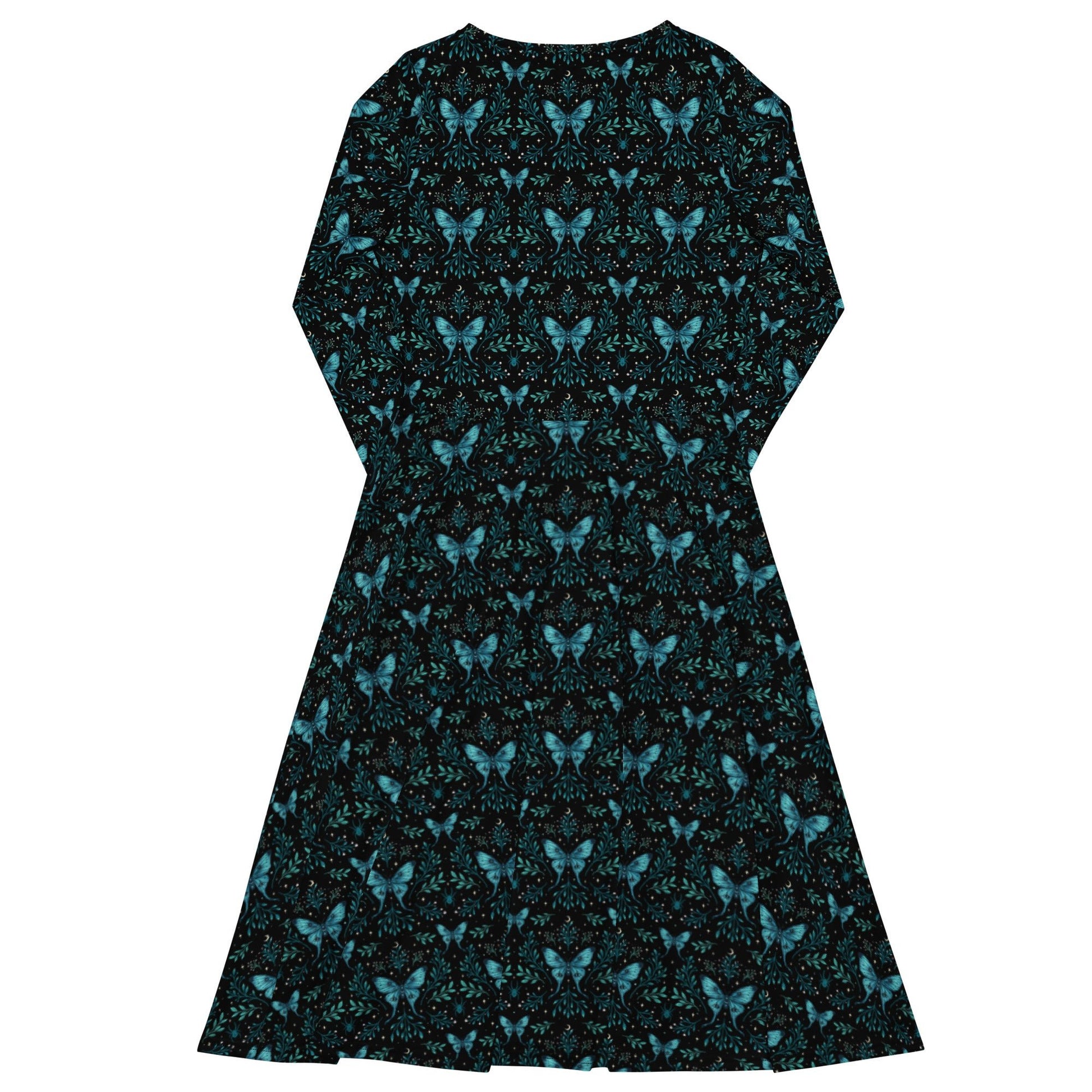 Episodic Mystical Butterfly Long Sleeve Midi Dress 8
