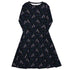 Episodic Owl Floral Long Sleeve Midi Dress 1