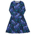Episodic Violet Purple Night Long Sleeve Midi Dress 1