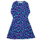 Nerdy Psychedelic Mushrooms Long Sleeve Midi Dress