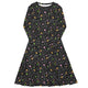 Nerdy Sootsprites Anime Long Sleeve Midi Dress