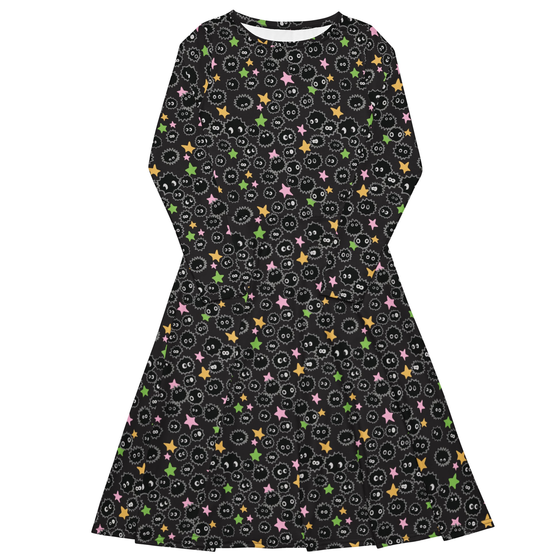 Sootsprites Anime Long Sleeve Midi Dress 1