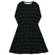 Nerdy Floppy Disk Long Sleeve Midi Dress