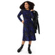 Nerdy Math And Physics Space Long Sleeve Midi Dress