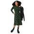 Cats in the Leaves Long Sleeve Midi Dress 4
