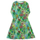 Nerdy Green Dragon Encounter Dnd Long Sleeve Midi Dress