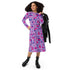 Pink Blue and Bisexual Colors Tabletop RPG Items Dnd Long Sleeve Midi Dress 4