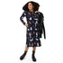 Video Game Cats Dark Long Sleeve Midi Dress 4