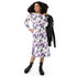 Rainbow Dragons and Unicorns Long Sleeve Midi Dress 4