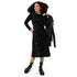 Math Symbols Black Long Sleeve Midi Dress 4