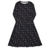 Anime Sushi Rolls Dark Long Sleeve Midi Dress 1