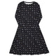 Nerdy Anime Sushi Rolls Dark Long Sleeve Midi Dress