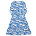 Surfer Bunnies Anime Long Sleeve Midi Dress 1