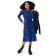 Nerdy Axolotl Waterbending Salamanders Long Sleeve Midi Dress