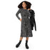Human Anatomy Black Long Sleeve Midi Dress 4