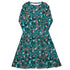 Mahjong Tiles Pond Anime Long Sleeve Midi Dress 1