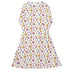 Board Game Objects Meeples White Long Sleeve Midi Dress 1